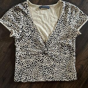 Brandy Melville animal print Gina top